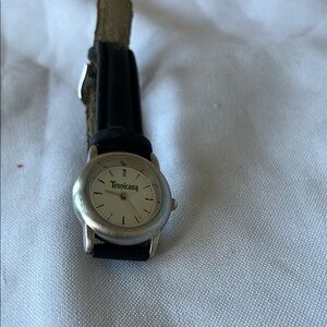 Silver and Black Men's Watch